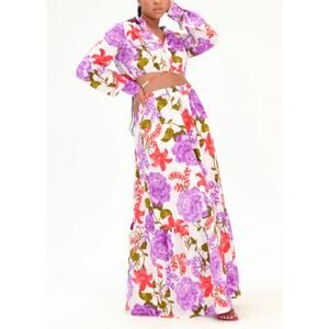 Mulla Crop Top with Maxi Skirt